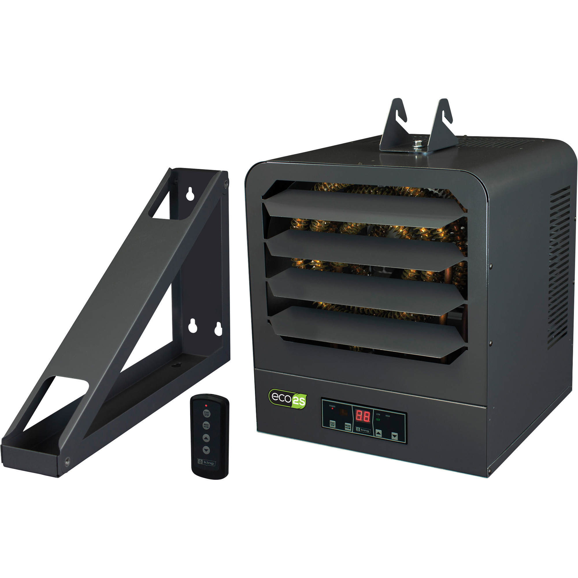 King Electric Garage Heater, 42,700 BTU, 12,000 Watts, Model# KB2412-1-B2-ECO